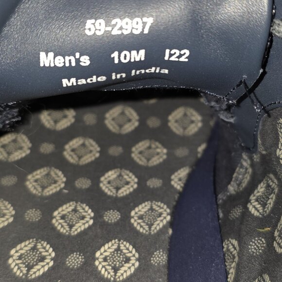 J&M Johnston & Murphy Knit Sneakers Mens Size 10 M Blue Lace Up 59-2997 - Picture 9 of 9